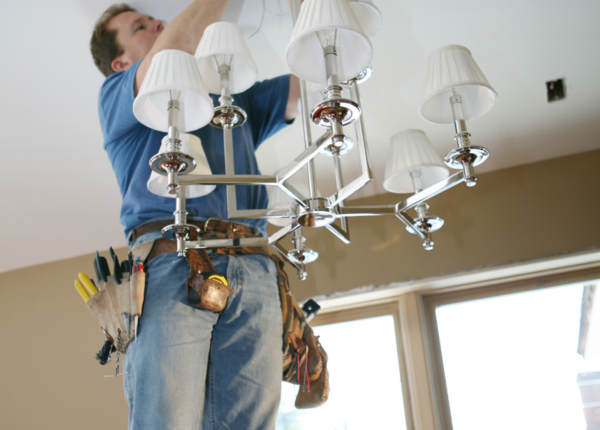 Chandelier Installation