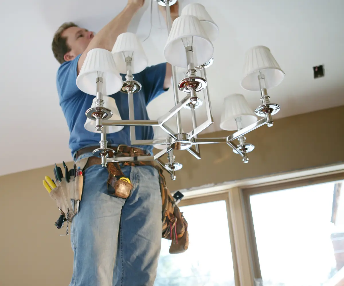 Chandelier Installation