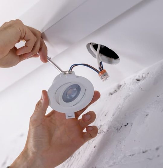 commercial LED lighting installation